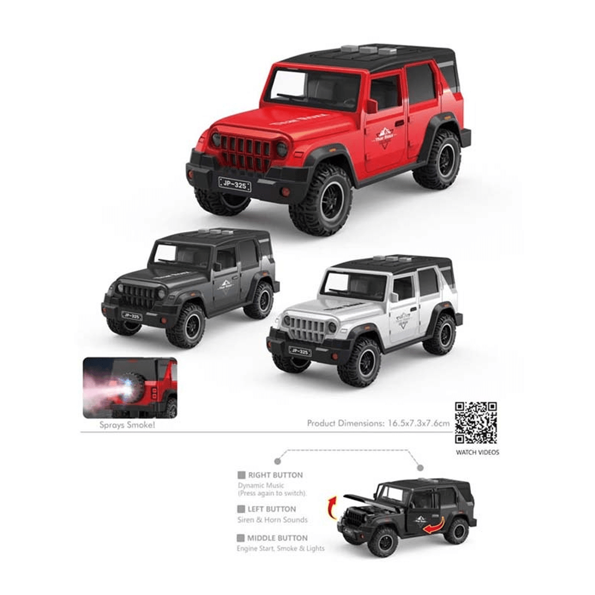 Thar Roxx diecast SUV model
