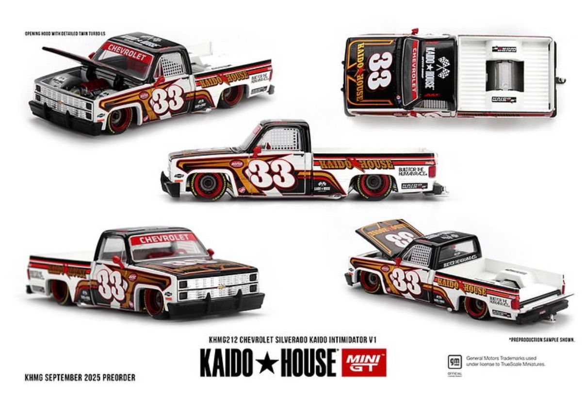 KAIDO HOUSE x MINI GT Chevrolet Silverado Kaido Intimidator V1